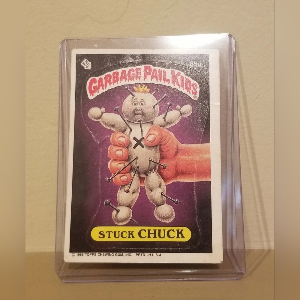 Garbage Pail Kids Stuck Chuck 1986 GUM Series 3 Topps
